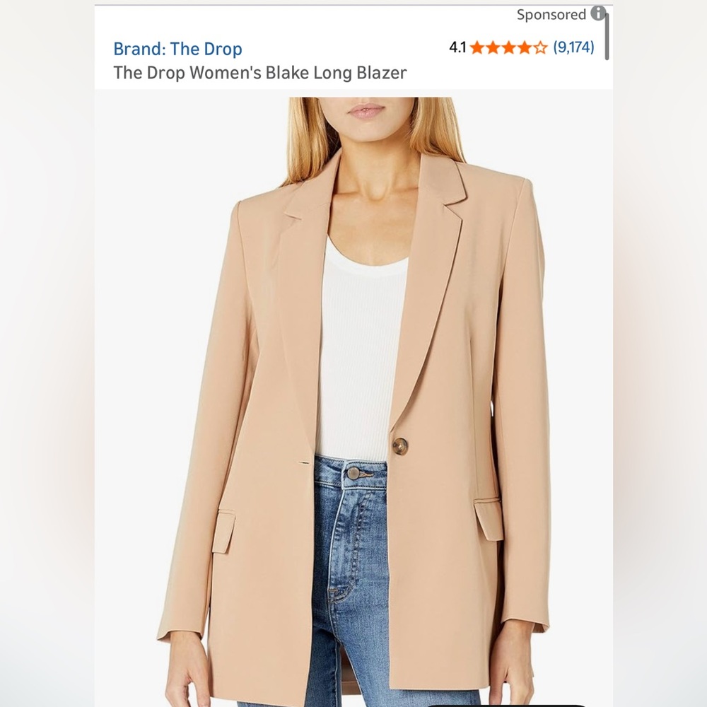 The Drop: Elegant Tan Blazer for Women